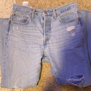 Levi's Light Blue Straight Leg Jeans